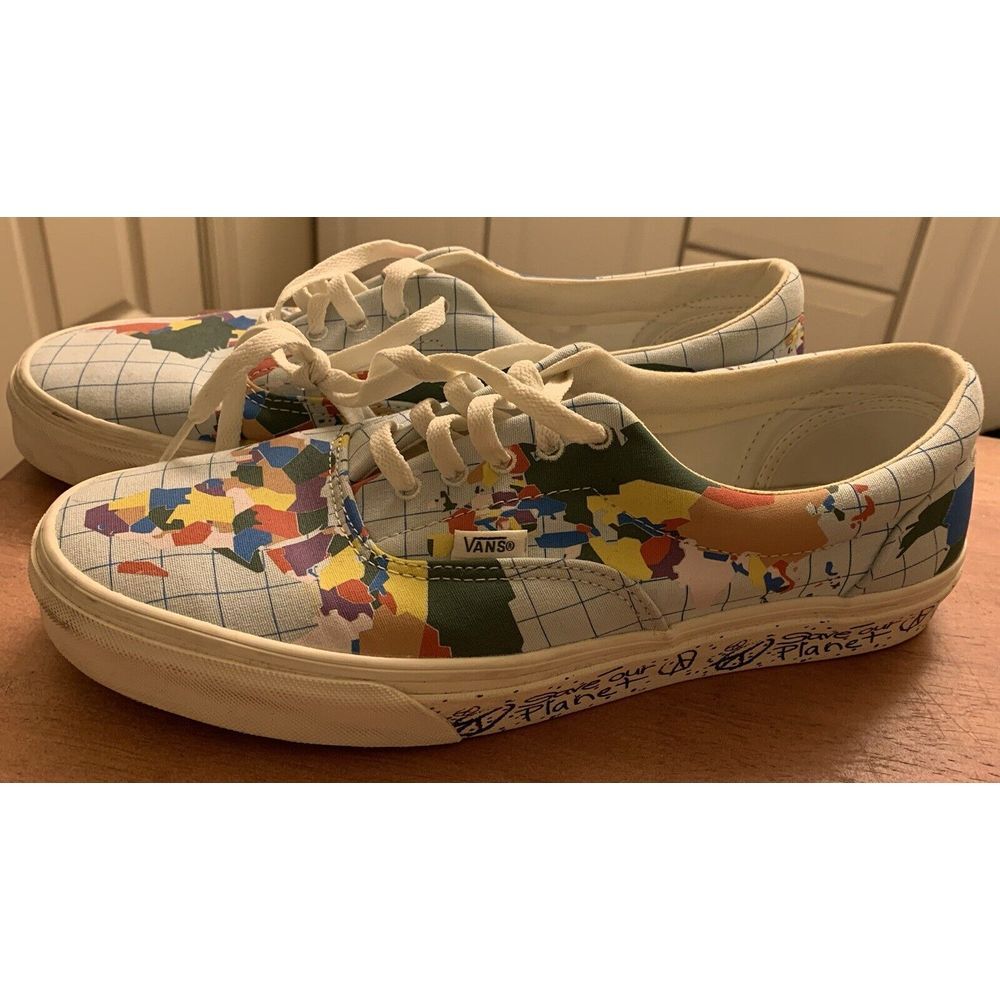 Vans Save Our Planet Sneakers Shoes Multicolor‎ Skate Canvas Men 10.5 Women's 12